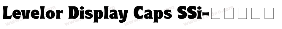 Levelor Display Caps SSi字体转换